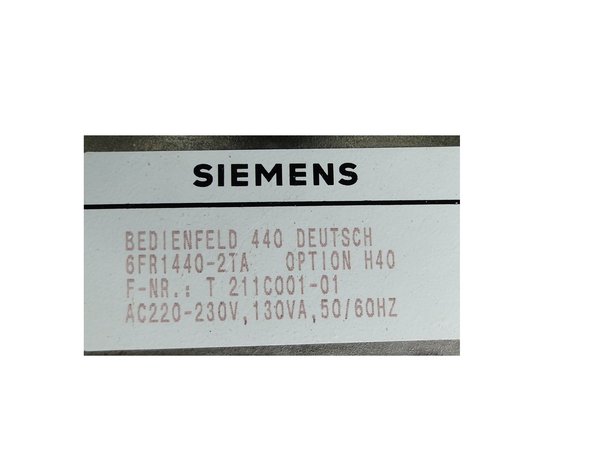 6FR1440-2TA Siemens Bedientafel RCM