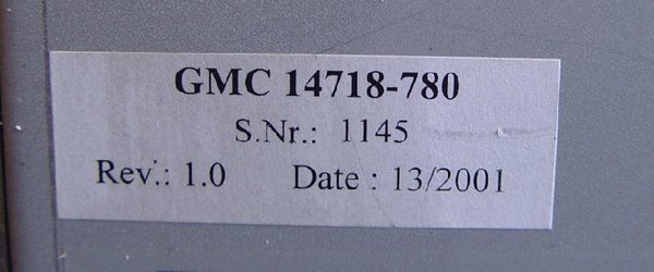 14718-780 GMC Monitor