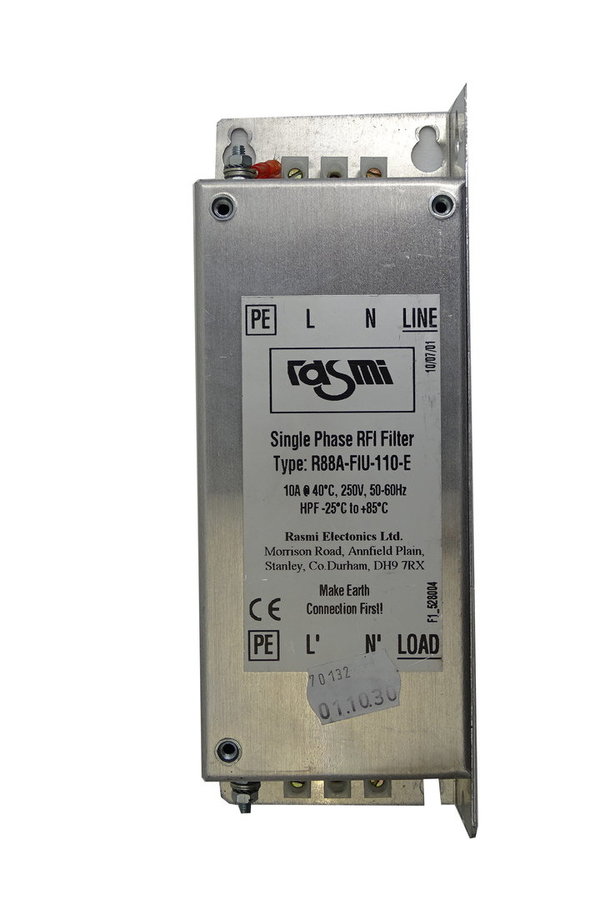R88A-FIU-110-E Rasmi Elektronics Single Phase RFI Filter