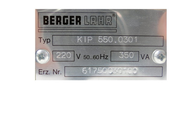 KIP 550.0301 Berger Lahr Step Drive Rack