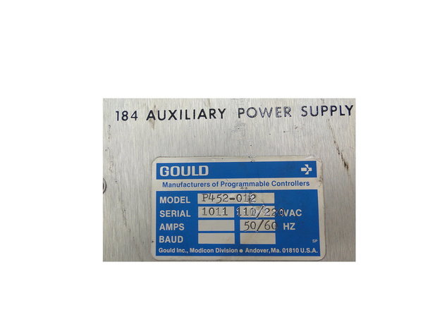 AS-P452-012 or P452-012 Gould Modicon Power Supply