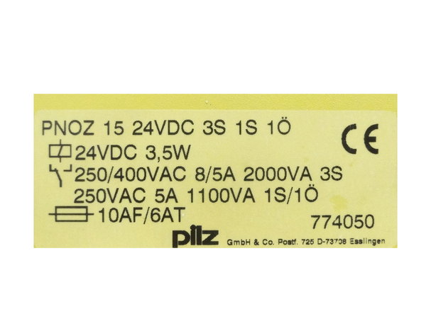 PNOZ 15  24VDC 3S 1S 1 Pilz Relays Set-2St.