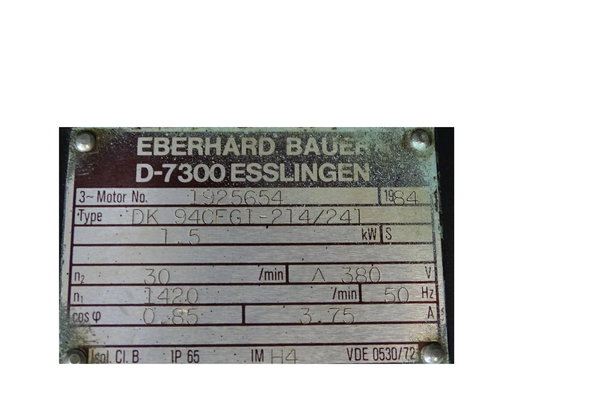 DK 94CFG1-214-241 or DK94CFG1-214/241 Bauer Getriebemotor n1-1420 n2-30