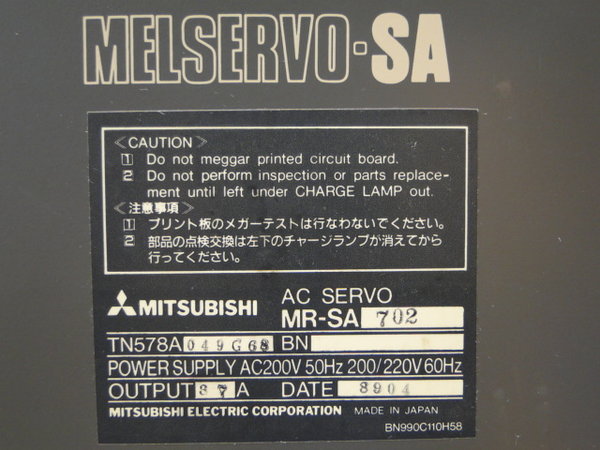MR-SA702 Mitsubishi AC Servo