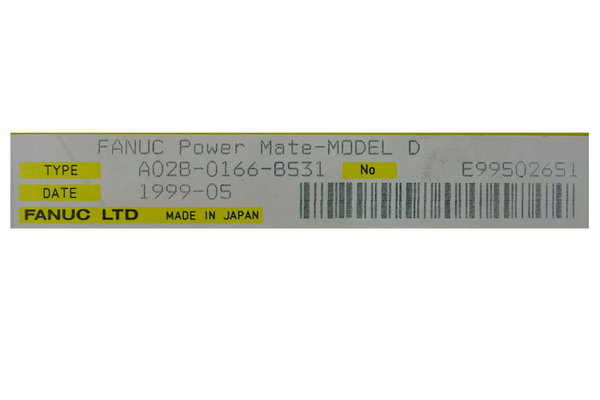 A02B-0166-B531 Fanuc Power Mate-Model D