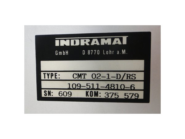 109-511-4810-6 or CMT 02-1-D/RS Indramat Terminal