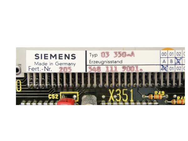 03 350-A or 03350-A or 548.111.9001 Siemens Card
