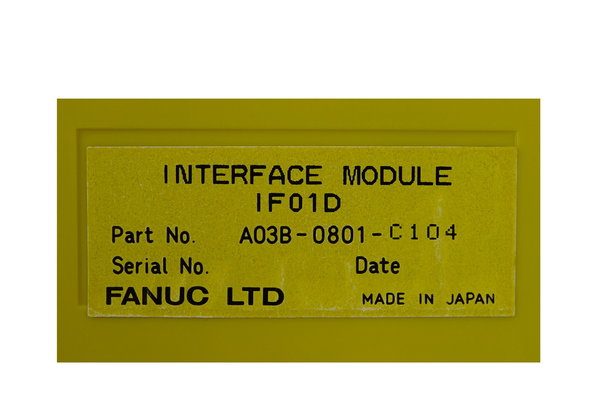 A03B-0801-C104 Fanuc Interface Module 1F01D