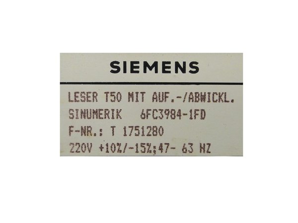 6FC3984-1FD Siemens Leser T50