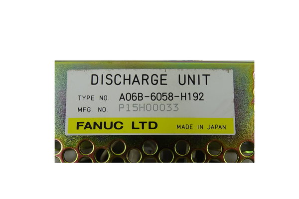A06-6058-H192 Fanuc DISCHARGE UNIT