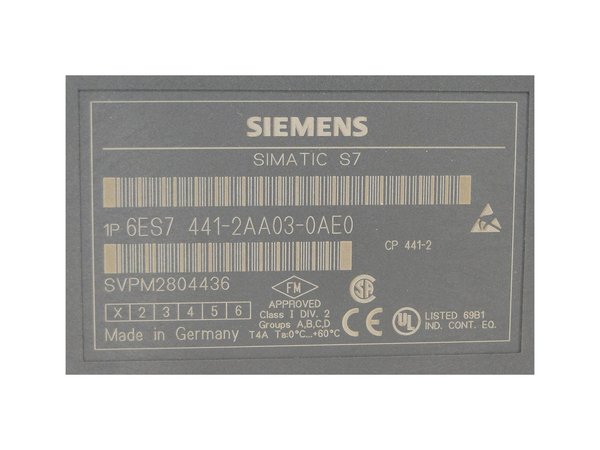 6ES7 441-2AA03-0AE0 or 6ES7441-2AA03-0AE0 Siemens Communications Module