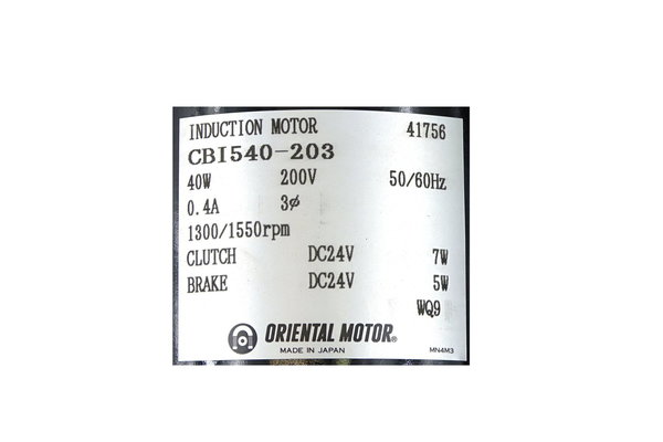 CBI540-203 Oriental Motor Induction Motor