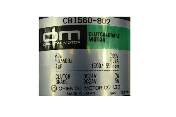 CBI560-802 Oriental Motor Clutch&Brake Motor