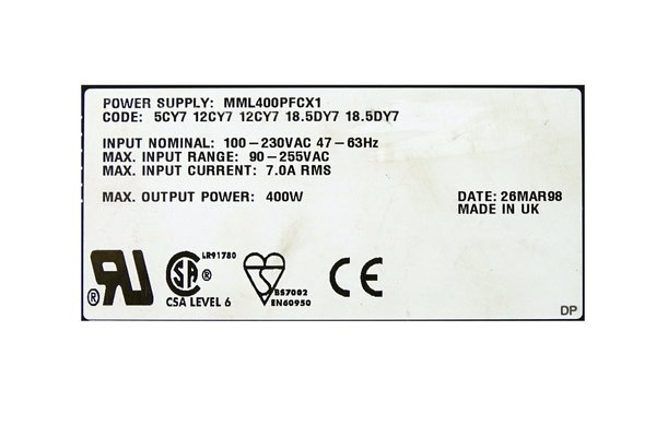 MML400PFCX1 Omega Power Supply