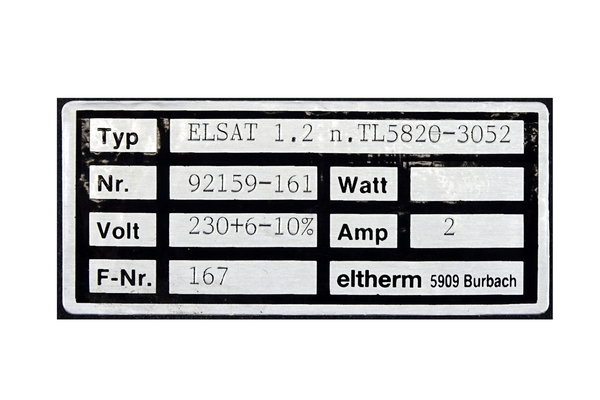 Controller Elsat 1.2 n. TL5820-3052 Eltherm