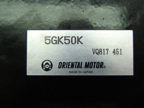5GK50K Oriental Motor Gear Head