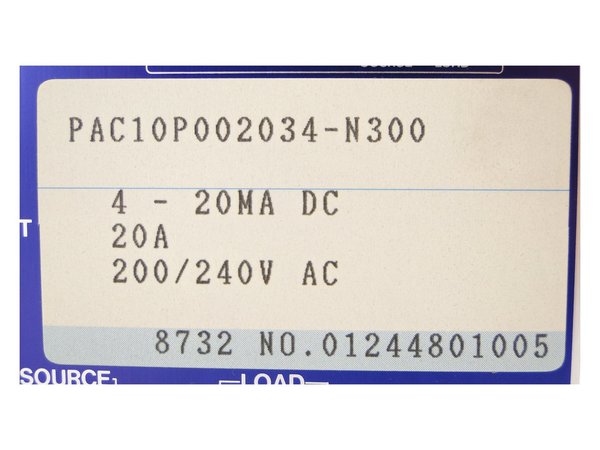 PAC10P002034-N300 Shimaden Thyristor Power Regulator Unit