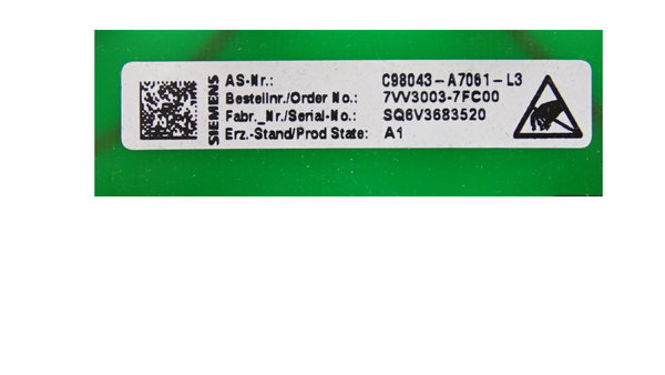 C98043-A7061-L3 Siemens Card
