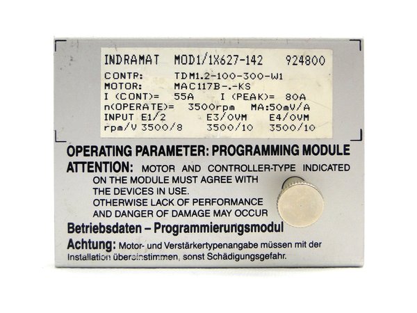 MOD1/1X627-142 Indramat Programming Module for TDM1.2-100-300-W1