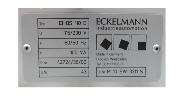 EI-QS 110E or EI-QS110E Eckelmann Terminal