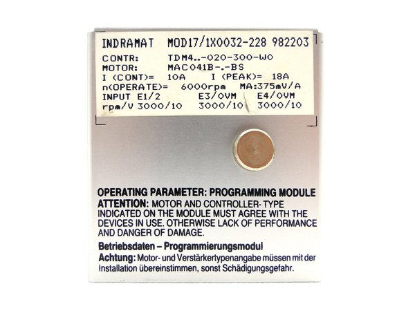 MOD17/1X0032-228 Indramat programming Module for TDM4..-020-300-W0