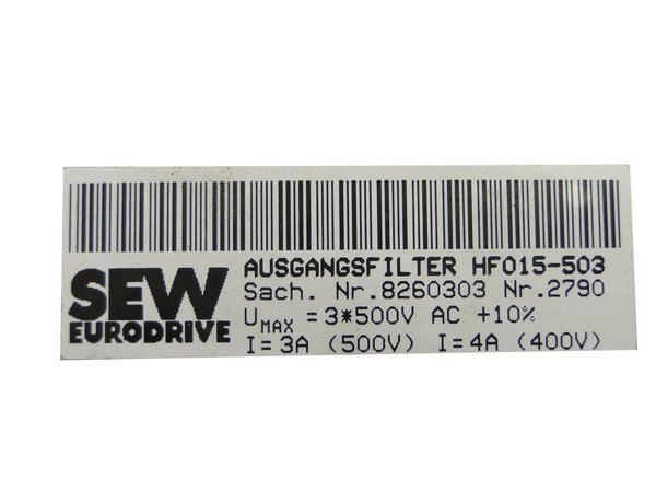 HF 015-503 or HF015-503 SEW Ausgangsfilter