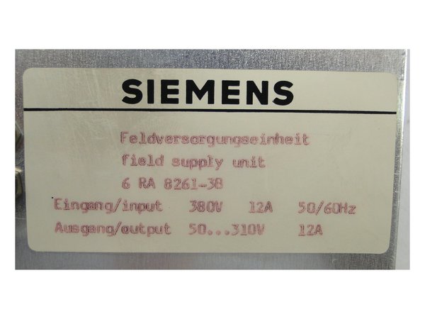 6RA 8261-38 or 6RA8261-38 Siemens field supply init