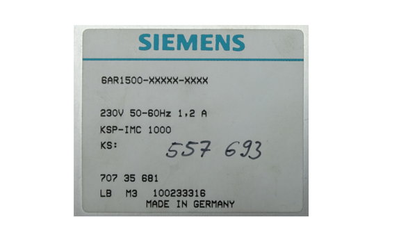 6AR1500-XXXXX-XXXX Siemens Rack