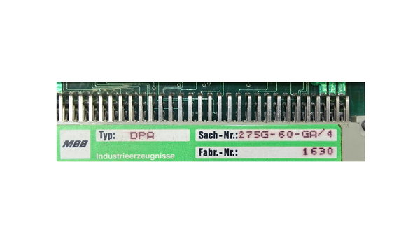 275G-60-GA/4 MBB Card DPA
