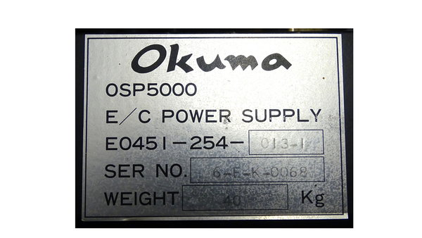 E0451-254-013-1 Okuma OSP5000 E/C Power Supply