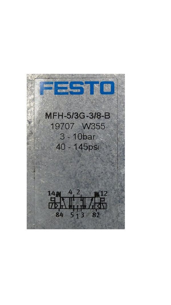 MFH-5/3G-3/8-B or 19707 W355 Festo Magnetventil