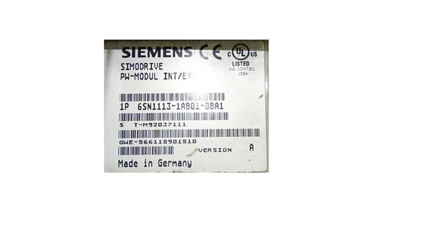 6SN1113-1AB01-0BA1 Ver.A Siemens PW-Modul INT/EXT