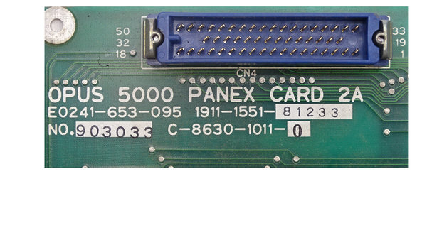 E0241-653-095 or C86-30-1011-0 or 1911-1551 Okuma Opus 5000 PANEX CARD 2A