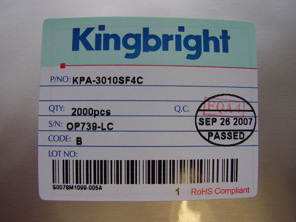 KPA-3010SF4C Kingbright Surface Mount LED