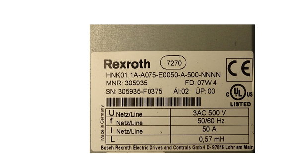 HNK01.1A-A075-E0050-A-500-NNNN Bosch Rexroth Netzfilter