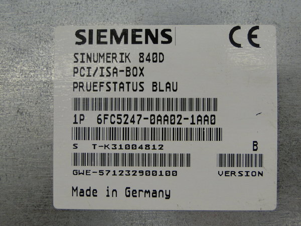 6FC5203-0AB11-0AA2 Siemens Sinumerik 840D OP031