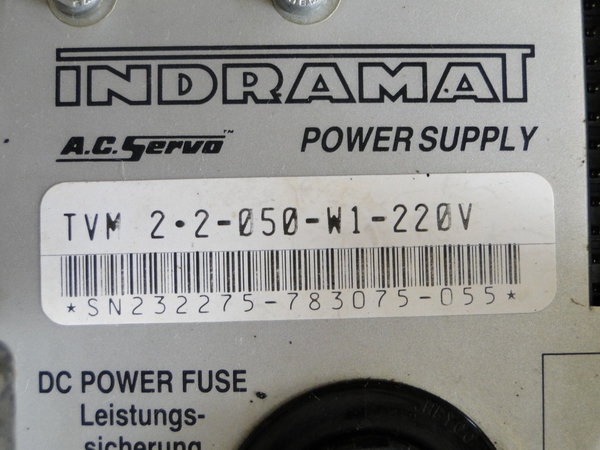 TVM 2.2-050-W1-220 or TVM2.2-050-W1-220 Indramat Power Supply