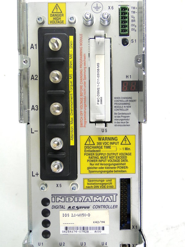 DDS2.1-W050-D or DDS 2.1-W050-D Indramat AC Servo Controller
