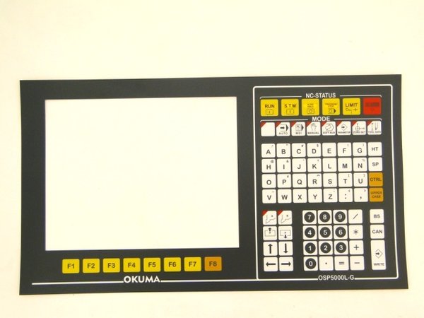 for OSP5000L-G Okuma Membrane Keypad
