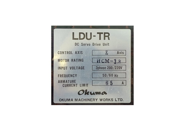 LDU-TR or 0913 65A Okuma Servo Drive