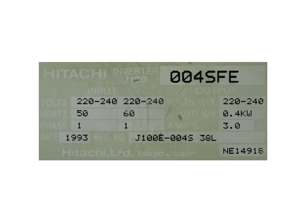 J100-004SFE Hitachi Inverter