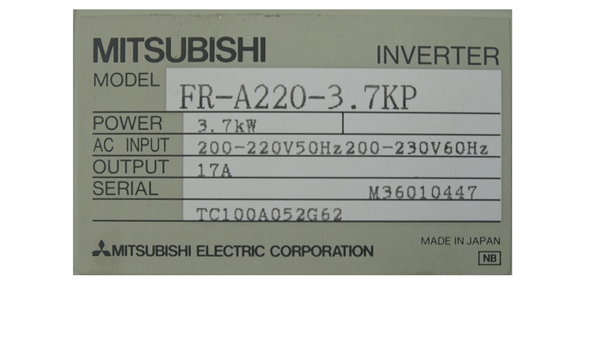 FR-A220-3.7KP Mitsubishi Inverter