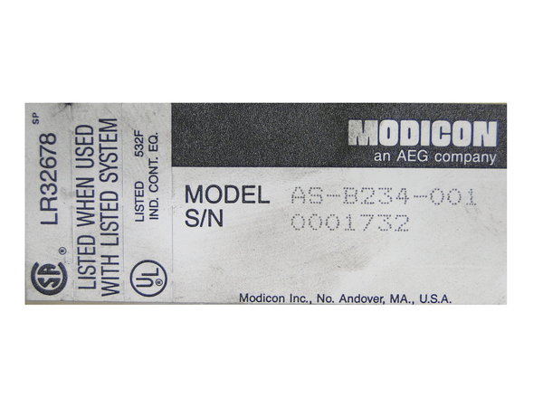 AS-B234-001 or B234-001 Modicon Analog Output