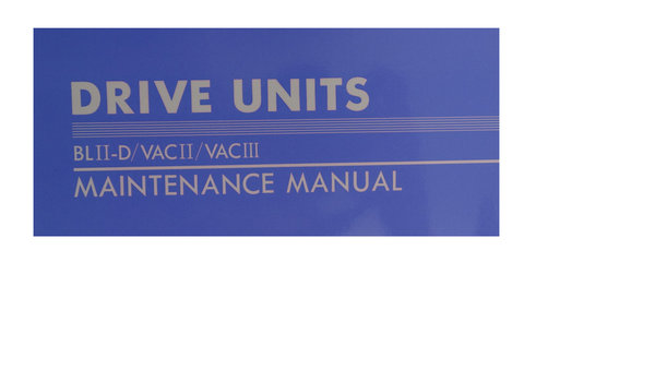 BLII-D/VACII/VACIII Okuma Maintenance Manual 3727-E