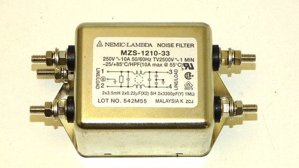 MZS-1210-33 Nemic-Lambda Noise Filter