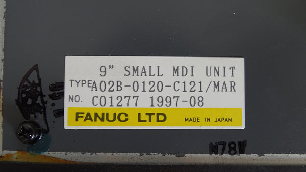 A02B-0120-C121/MAR Fanuc MDI Unit