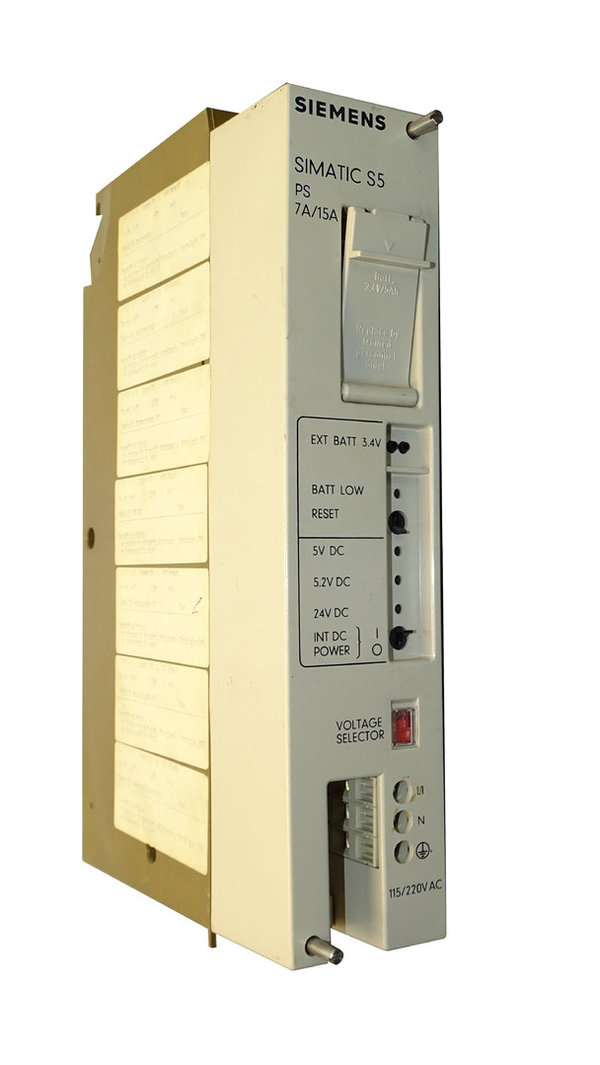 PA 7A/15A E220 G5/15WRGD E-Stand:05 Siemens Modular Power Supply