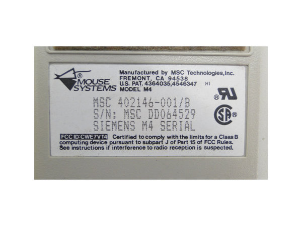 MSC 402146-001/B or MSC402146-001/B Siemens Mouse